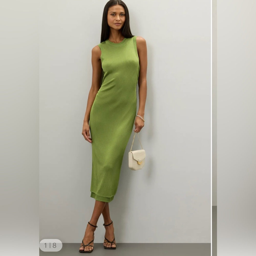 ATLEIN COLLECTIVE GREEN DRESS . Size M